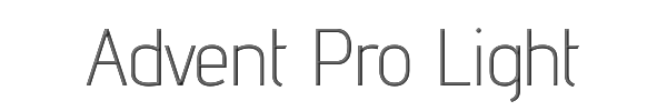 Advent Pro Light 