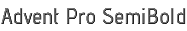 Advent Pro SemiBold 