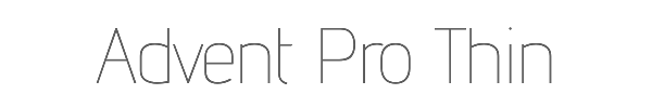 Advent Pro Thin 