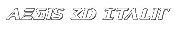 Aegis 3D Italic 