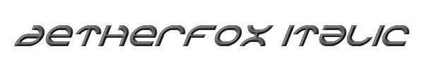 Aetherfox Italic 