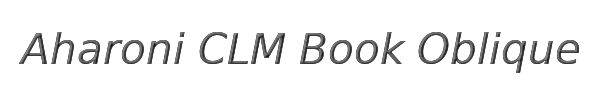 Aharoni CLM Book Oblique 