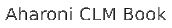 Aharoni CLM Book 