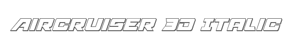 Aircruiser 3D Italic 