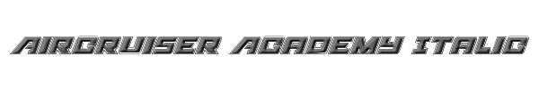 Aircruiser Academy Italic 