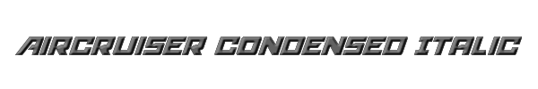 Aircruiser Condensed Italic 