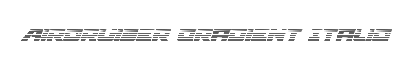 Aircruiser Gradient Italic 
