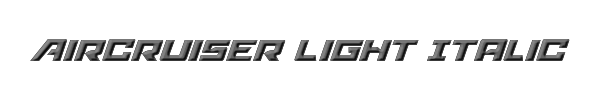 Aircruiser Light Italic 