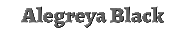Alegreya Black 