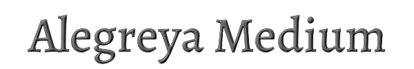 Alegreya Medium 