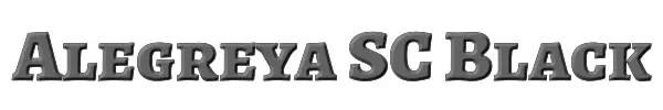 Alegreya SC Black 