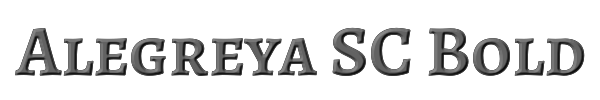 Alegreya SC Bold 