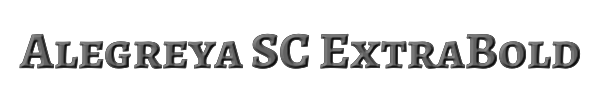 Alegreya SC ExtraBold 