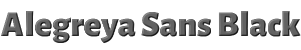 Alegreya Sans Black 