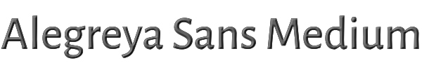 Alegreya Sans Medium 
