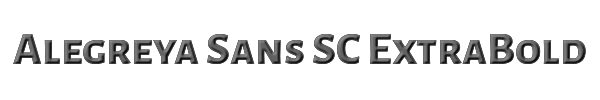 Alegreya Sans SC ExtraBold 