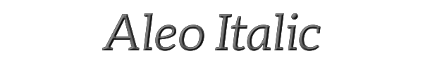 Aleo Italic 
