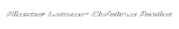 Alexis Lower Outline Italic 