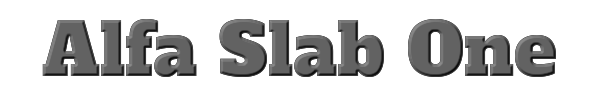 Alfa Slab One 