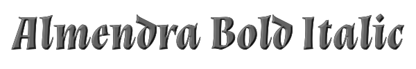 Almendra Bold Italic 