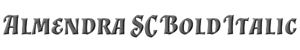 Almendra SC Bold Italic 