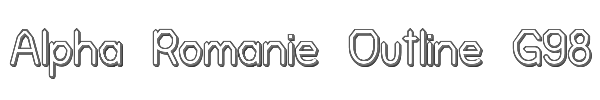 Alpha Romanie Outline G98 