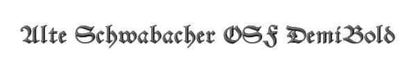 Alte Schwabacher OSF DemiBold 