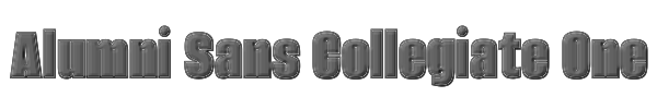 Alumni Sans Collegiate One 
