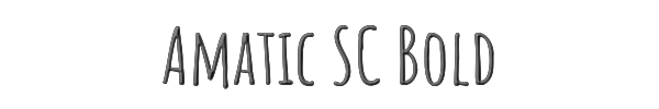 Amatic SC Bold 