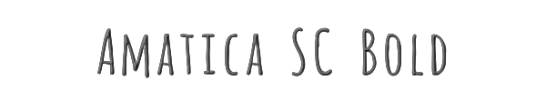 Amatica SC Bold 