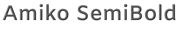 Amiko SemiBold 