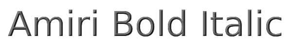 Amiri Bold Italic 