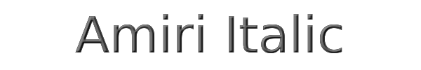 Amiri Italic 