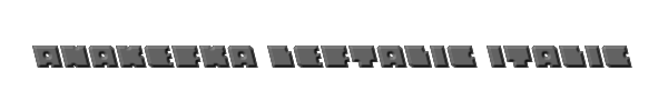 Anakefka Leftalic Italic 