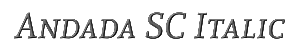 Andada SC Italic 