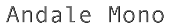 Andale Mono 