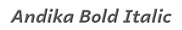Andika Bold Italic 