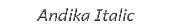 Andika Italic 