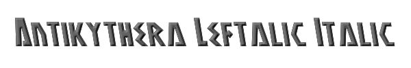 Antikythera Leftalic Italic 