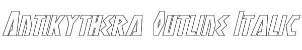 Antikythera Outline Italic 