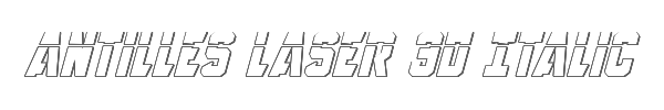 Antilles Laser 3D Italic 
