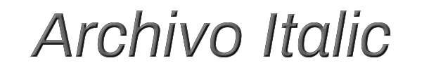 Archivo Italic 