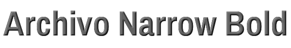 Archivo Narrow Bold 