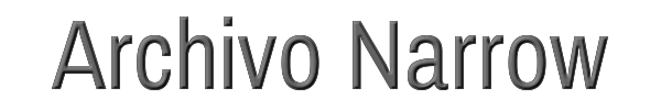 Archivo Narrow 