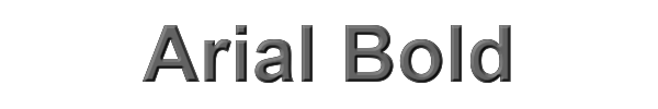 Arial Bold 