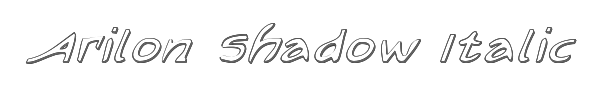 Arilon Shadow Italic 
