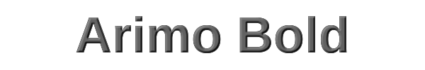 Arimo Bold 