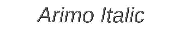 Arimo Italic 