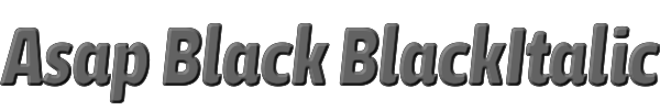 Asap Black BlackItalic 