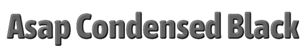 Asap Condensed Black 